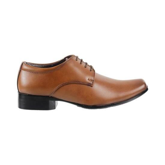 Boys Tan Formal Lace Up